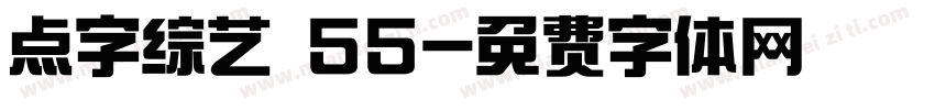 点字综艺 55字体转换